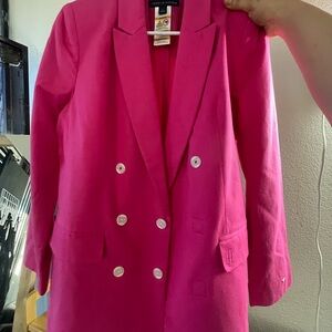 Tommy Hilfiger Pink Double-Breasted Blazer
